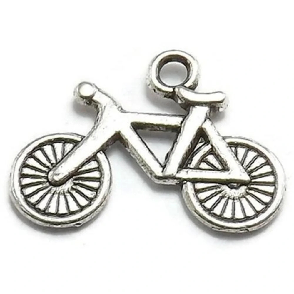 12pcs‎ Bike Charms, bicycle cycling, jewelry making supplies